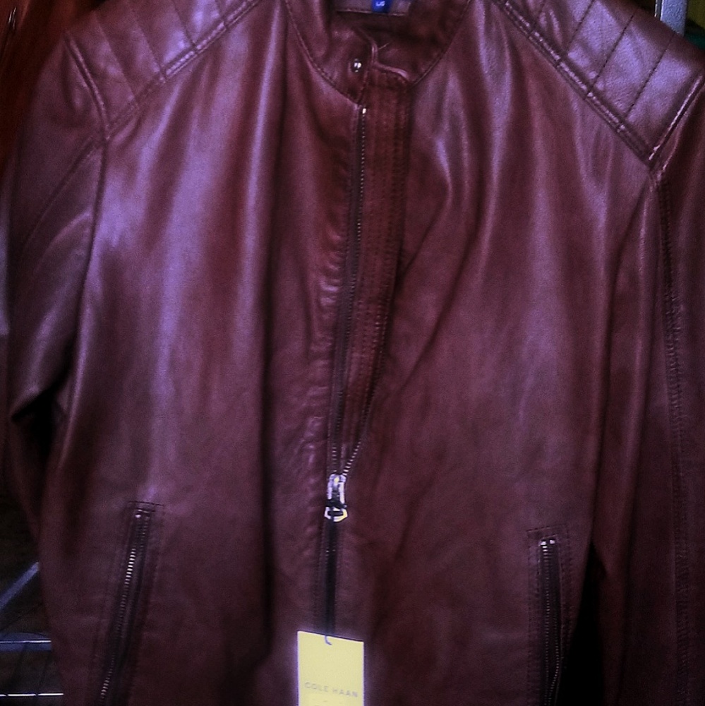 Mens leather jacket. Never worn